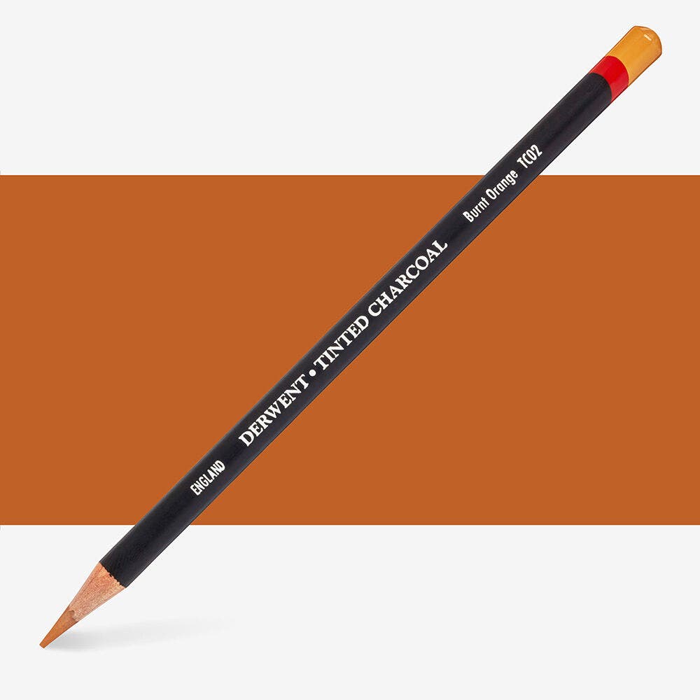 Derwent - Tc02 Tinted Charcoal Burnt Orange