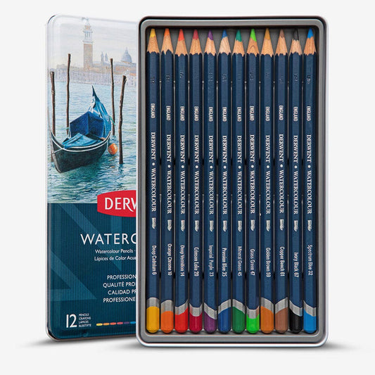 Derwent - Watercolour Pencils (12) Tin