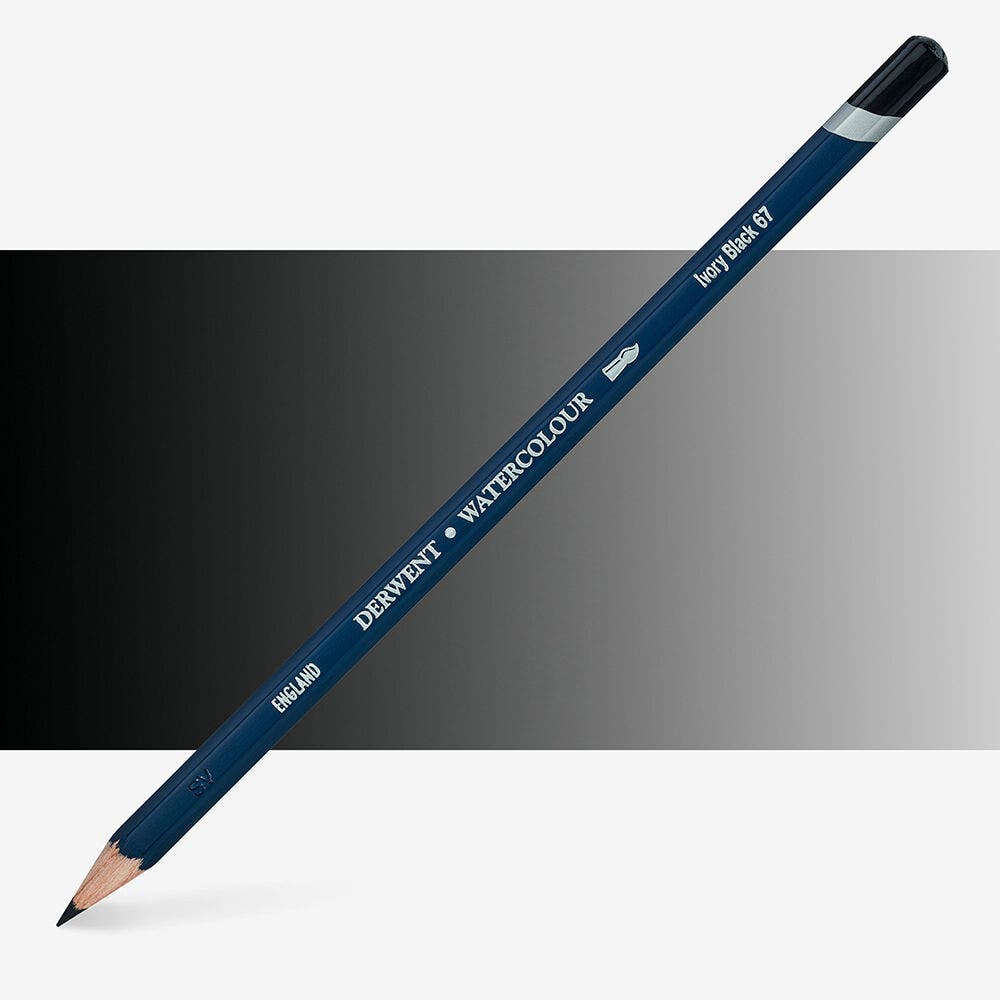 Derwent - 67 Watercolour Pen. Ivory Black
