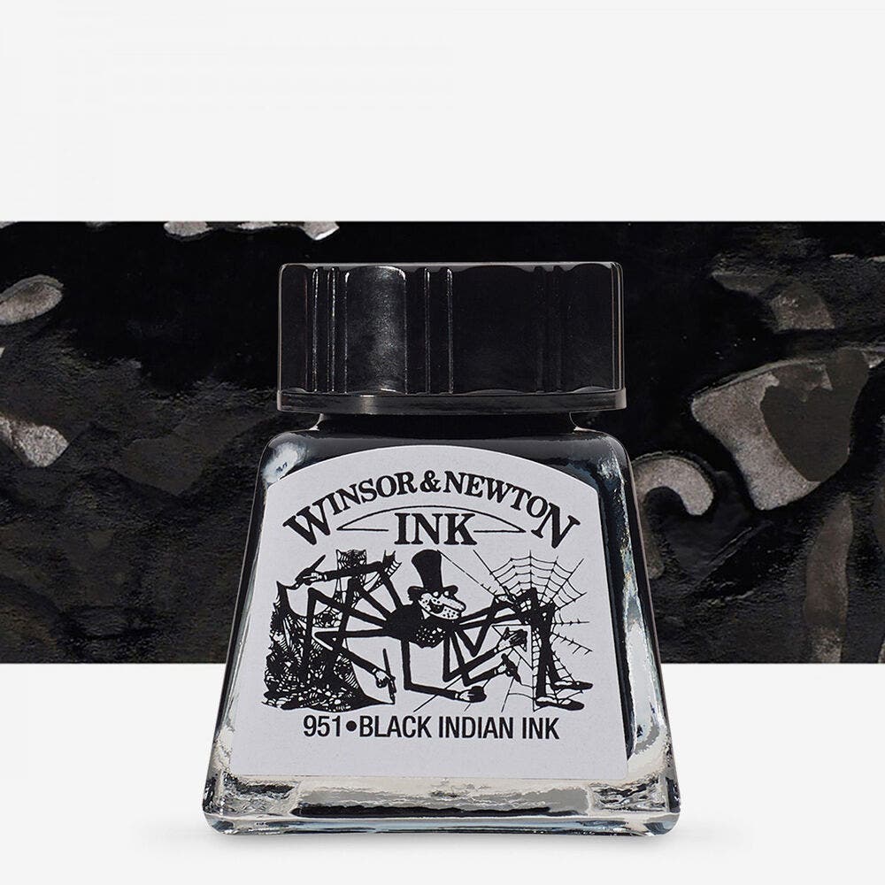 Winsor & Newton - Ink 30Ml Black Uv 6