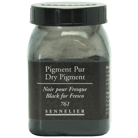 Sennelier - Pigment Pot 200Ml Noir Pour Fresque - 30