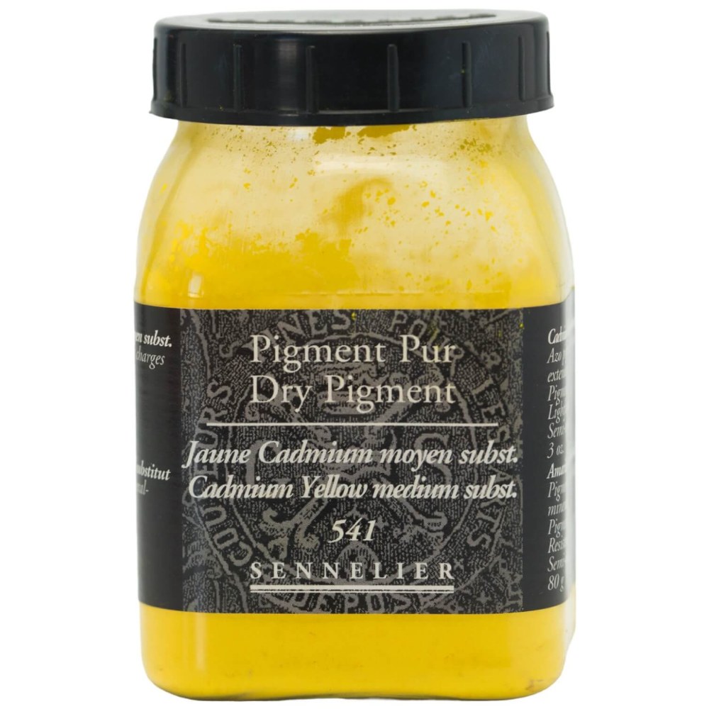 Sennelier - Pigment Pot 200Ml Jaune Cadmium Moyen Substitut - 80G