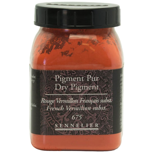 Sennelier - Pigment Pot 200Ml Rouge Vermillon Fran√ßa