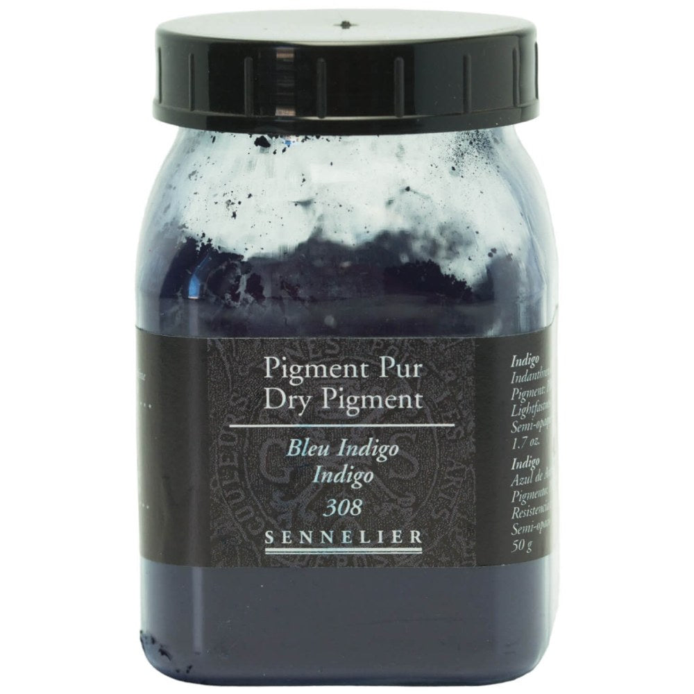 Sennelier - Pigment Pot 200Ml Bleu Indigo - 50G