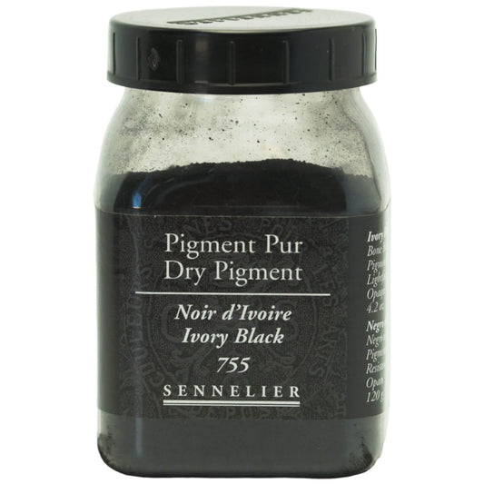 Sennelier - Pigment Pot 200Ml Noir Ivoire - 120G