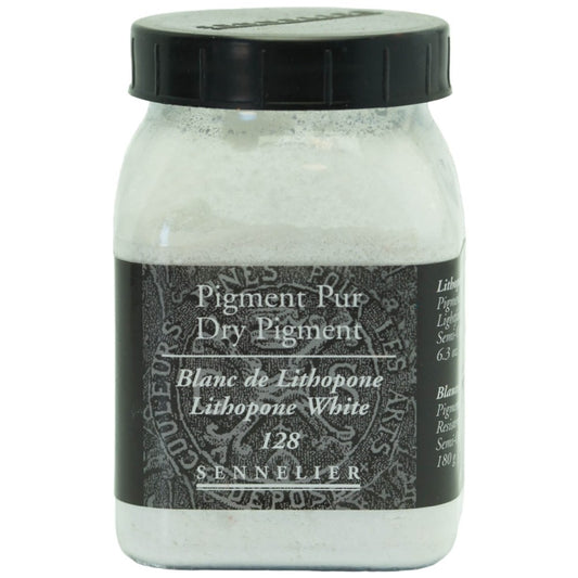Sennelier - Pigment Pot 200Ml Blanc De Lithopone - 180G
