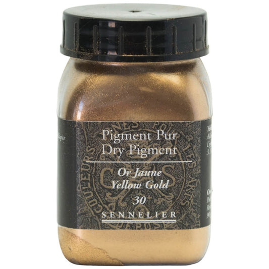 Sennelier - Pigment Pot 200Ml Or Jaune - 90G