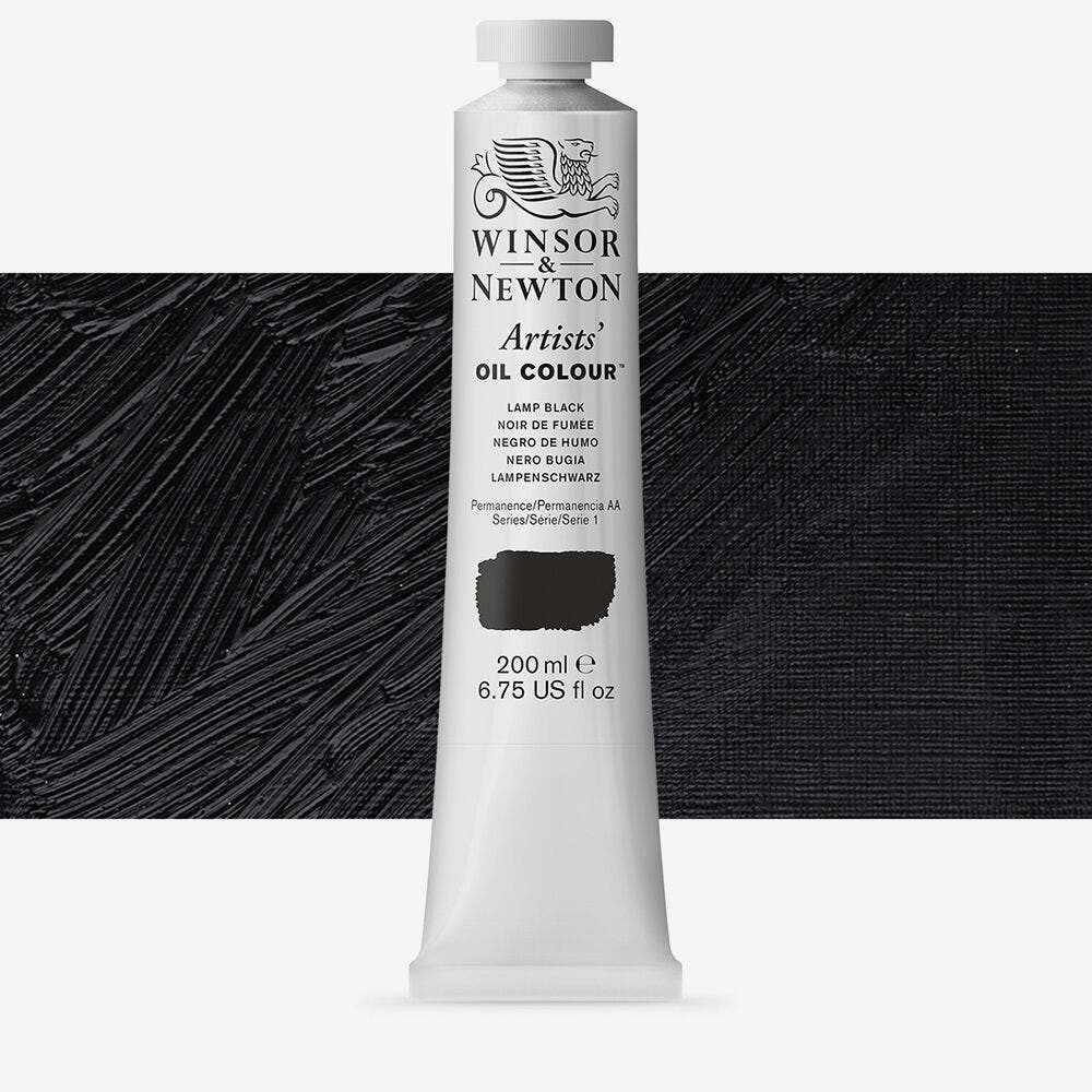 Winsor & Newton - Artist Oil 200Ml Lamp Black