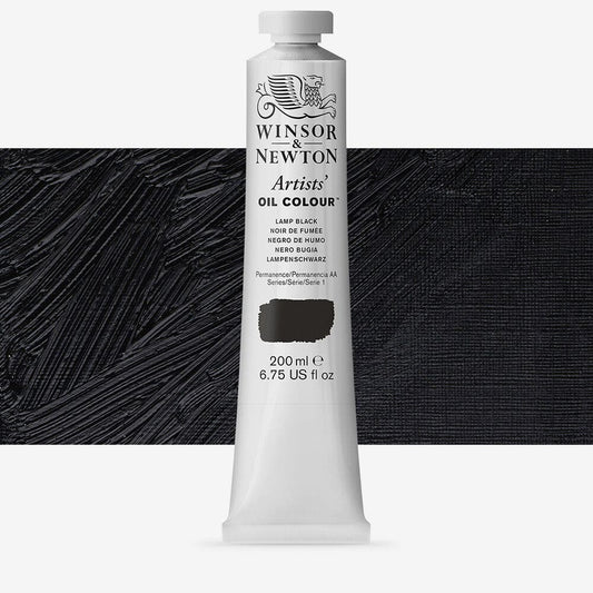 Winsor & Newton - Artist Oil 200Ml Lamp Black