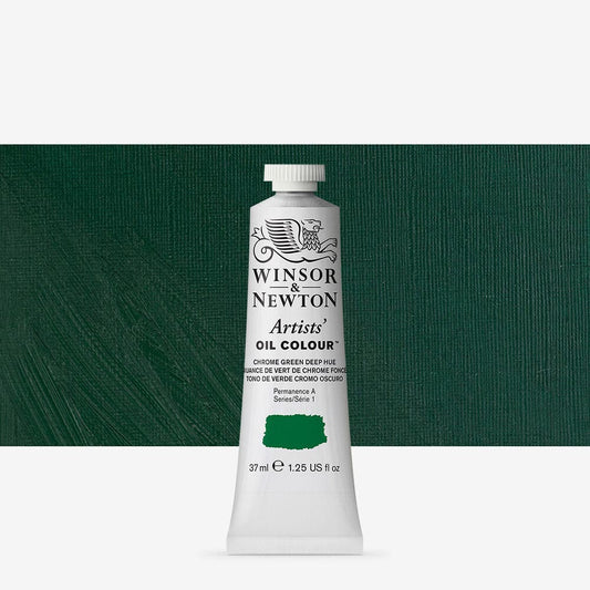 Winsor & Newton - Artists Oil Colour 37Ml Chrome Gn Dp Hu Uv 3