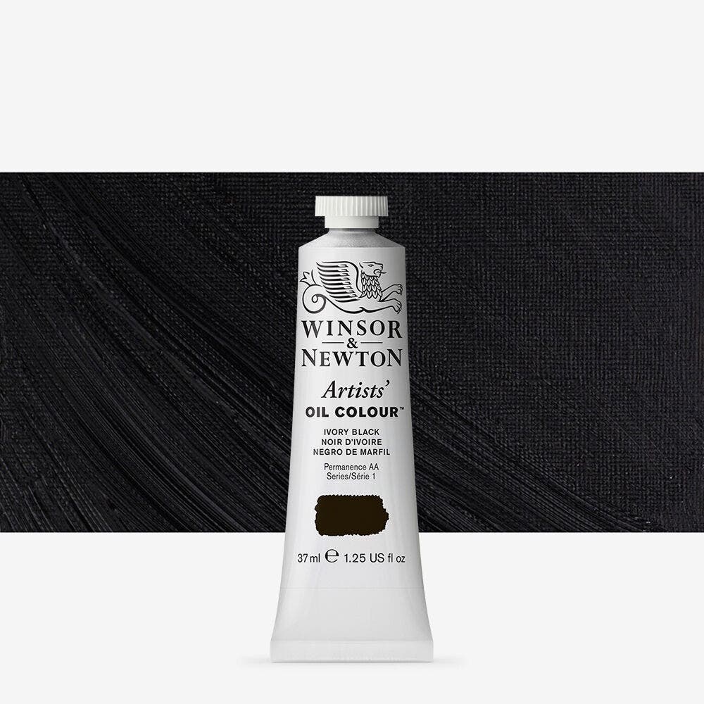 Winsor & Newton - Artists Oil Colour 37Ml Ivory Black Uv 3