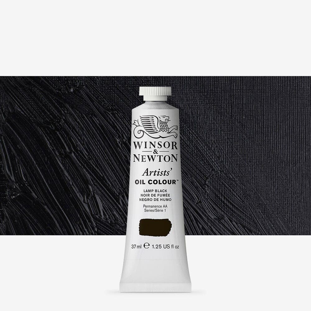 Winsor & Newton - Artists Oil Colour 37Ml Lamp Black Uv 3