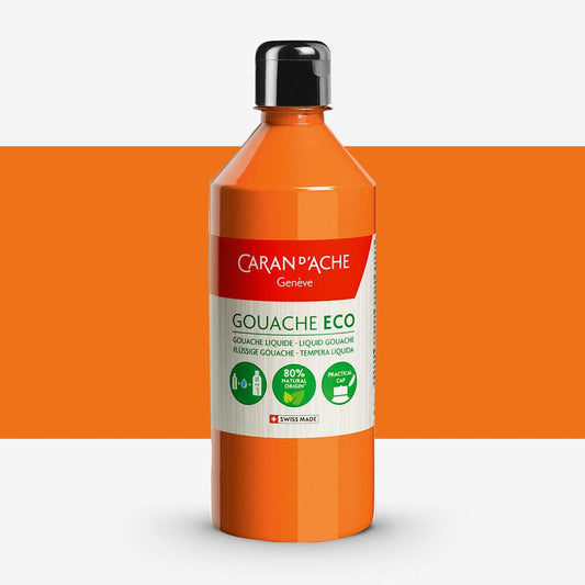 Caran D'Ache - Gouache Eco Liquid 500Ml Orange Fluo Uv 1