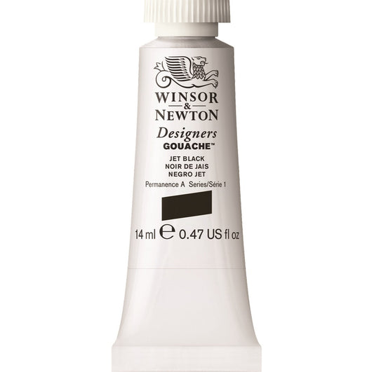 Winsor & Newton - Designers Gouache 14Ml Jet Black Row Uv 3