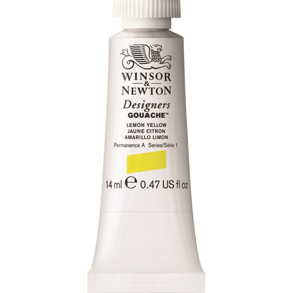 Winsor & Newton - Designers Gouache 14Ml Lemon Yellow Uv 3