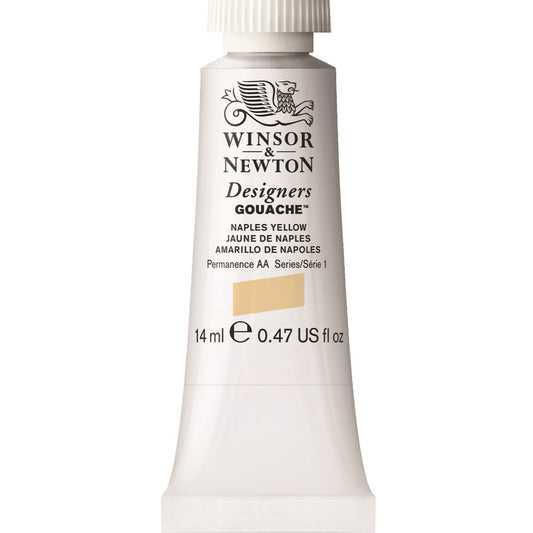 Winsor & Newton - Designers Gouache 14Ml Naples Yellow Uv 3