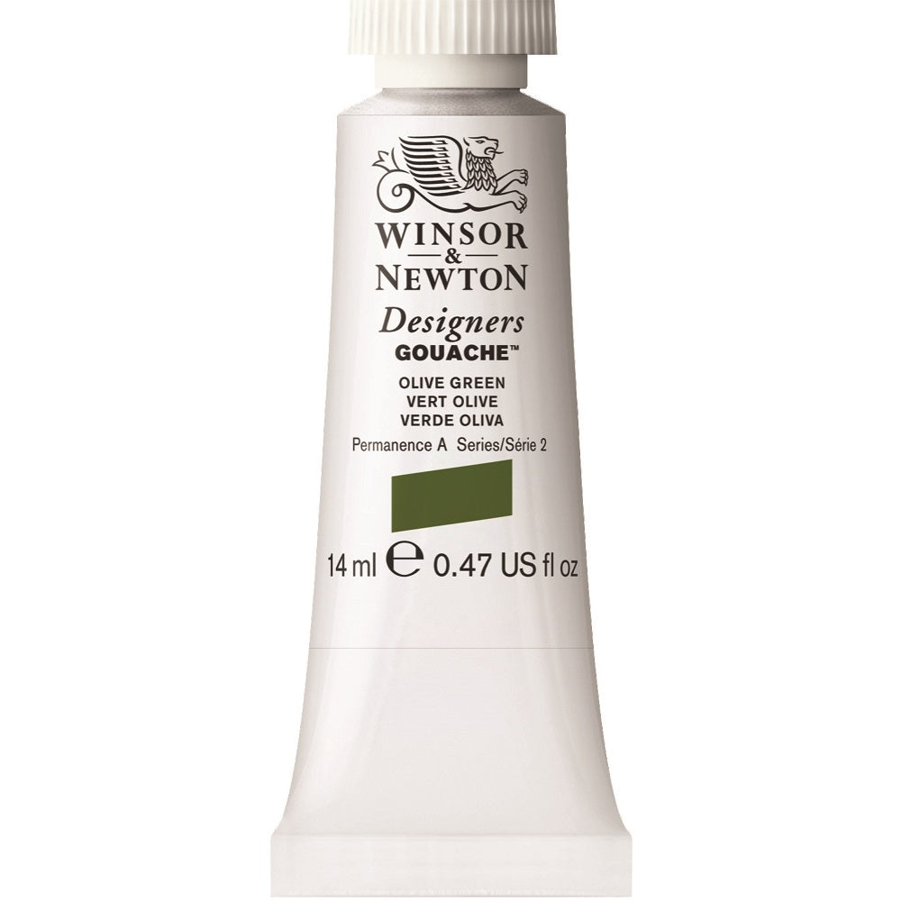Winsor & Newton - Designers Gouache 14Ml Olive Green Uv 3