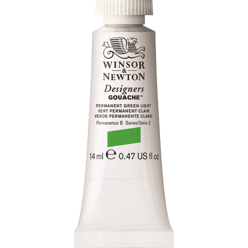 Winsor & Newton - Designers Gouache 14Ml Perm Grn Lt Uv 3