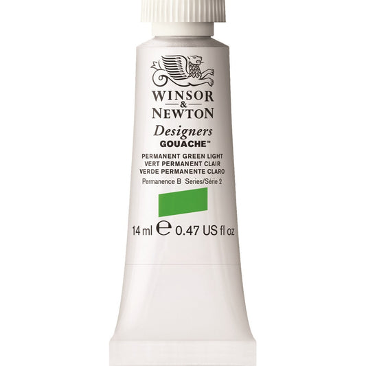 Winsor & Newton - Designers Gouache 14Ml Perm Grn Lt Uv 3