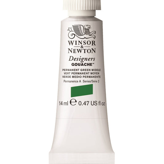 Winsor & Newton - Designers Gouache 14Ml Perm Grn Mid Uv 3
