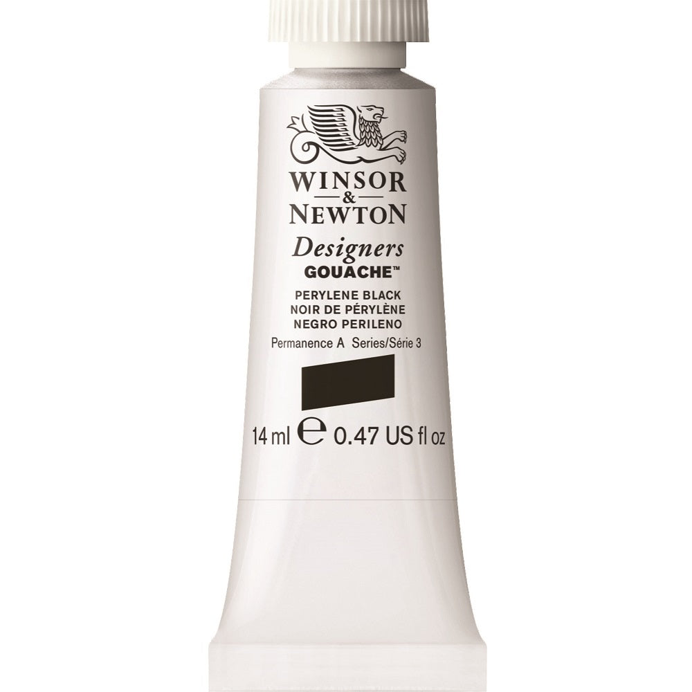 Winsor & Newton - Designers Gouache 14Ml Pery Black Uv 3
