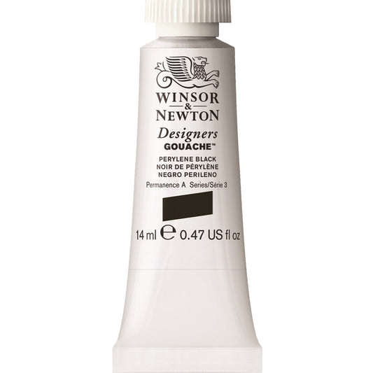Winsor & Newton - Designers Gouache 14Ml Pery Black Uv 3