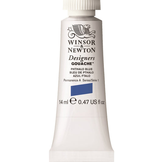 Winsor & Newton - Designers Gouache 14Ml Phthalo Blue Uv 3