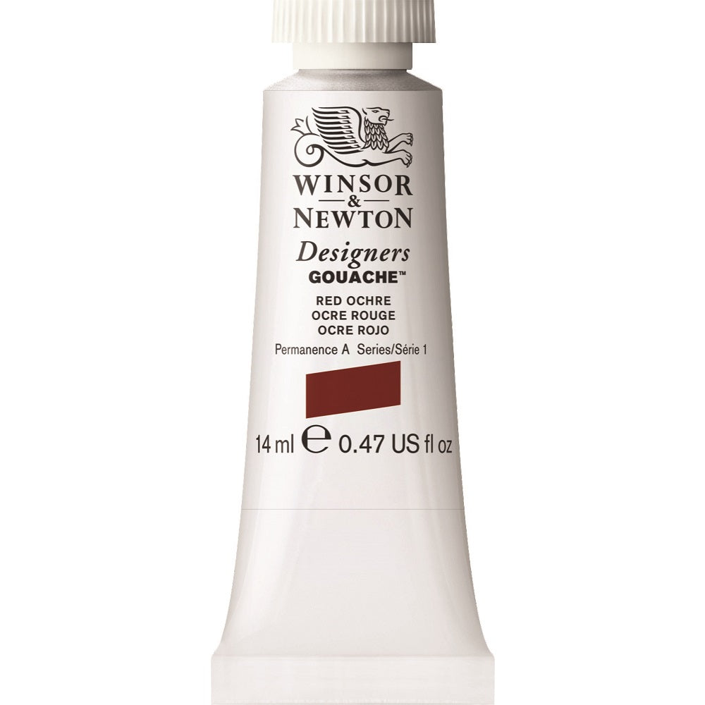 Winsor & Newton - Designers Gouache 14Ml Red Ochre Uv 3
