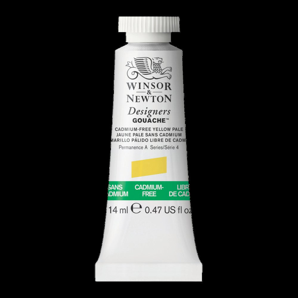 Winsor & Newton - Designers Gouache 14Ml Cadmium-Free Yellow Pale Uv 3