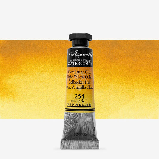 Sennelier - Aquarelle Extra Fine Tube 10Ml Ocre Jaune Clair S1