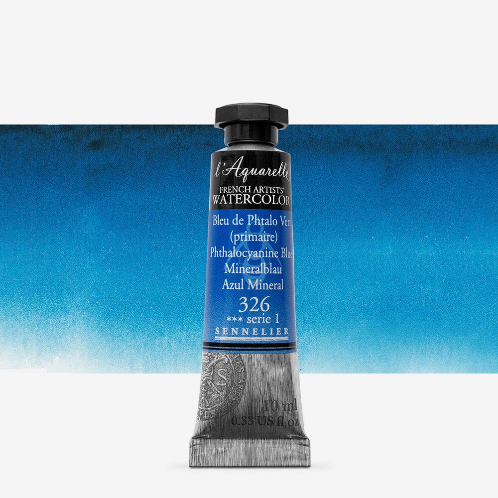 Sennelier - Aquarelle Extra Fine Tube 10Ml Bleu De Phtalo Vert Pri re S1