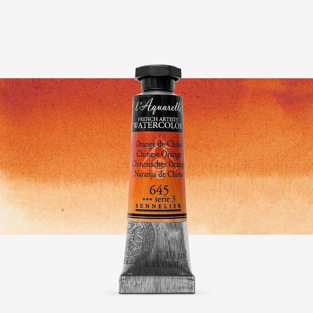 Sennelier - Aquarelle Extra Fine Tube 10Ml Orang√© De Chine S3