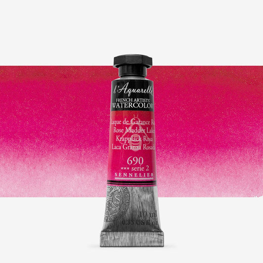 Sennelier - Aquarelle Extra Fine Tube 10Ml Laque De Garance Rose S2