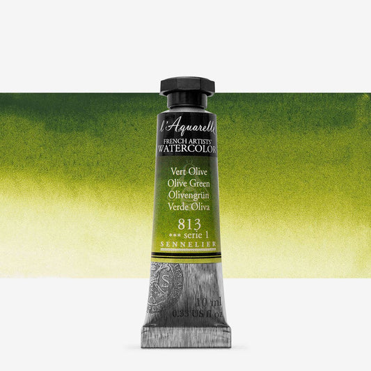 Sennelier - Aquarelle Extra Fine Tube 10Ml Vert Olive S1
