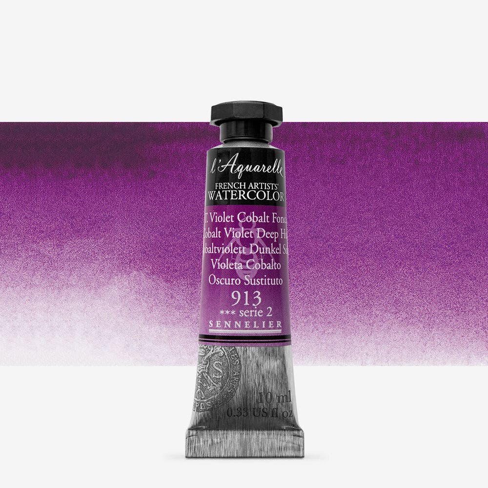 Sennelier - Aquarelle Extra Fine Tube 10Ml Ton Violet De Cobalt Fonc√© S2