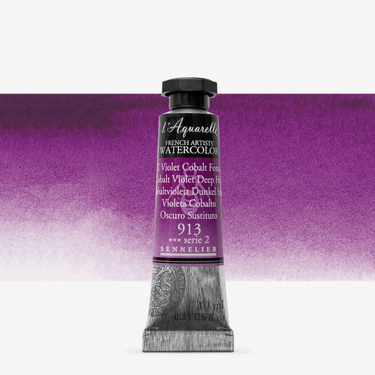 Sennelier - Aquarelle Extra Fine Tube 10Ml Ton Violet De Cobalt Fonc√© S2