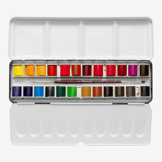 Sennelier - Bo√Æte M√©Tal Aquarelle Extra Fine 24 Demi