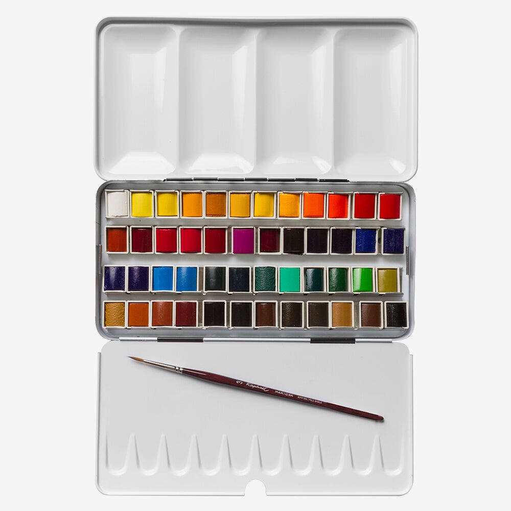 Sennelier - Bo√Æte M√©Tal Aquarelle Extra Fine 48 Demi