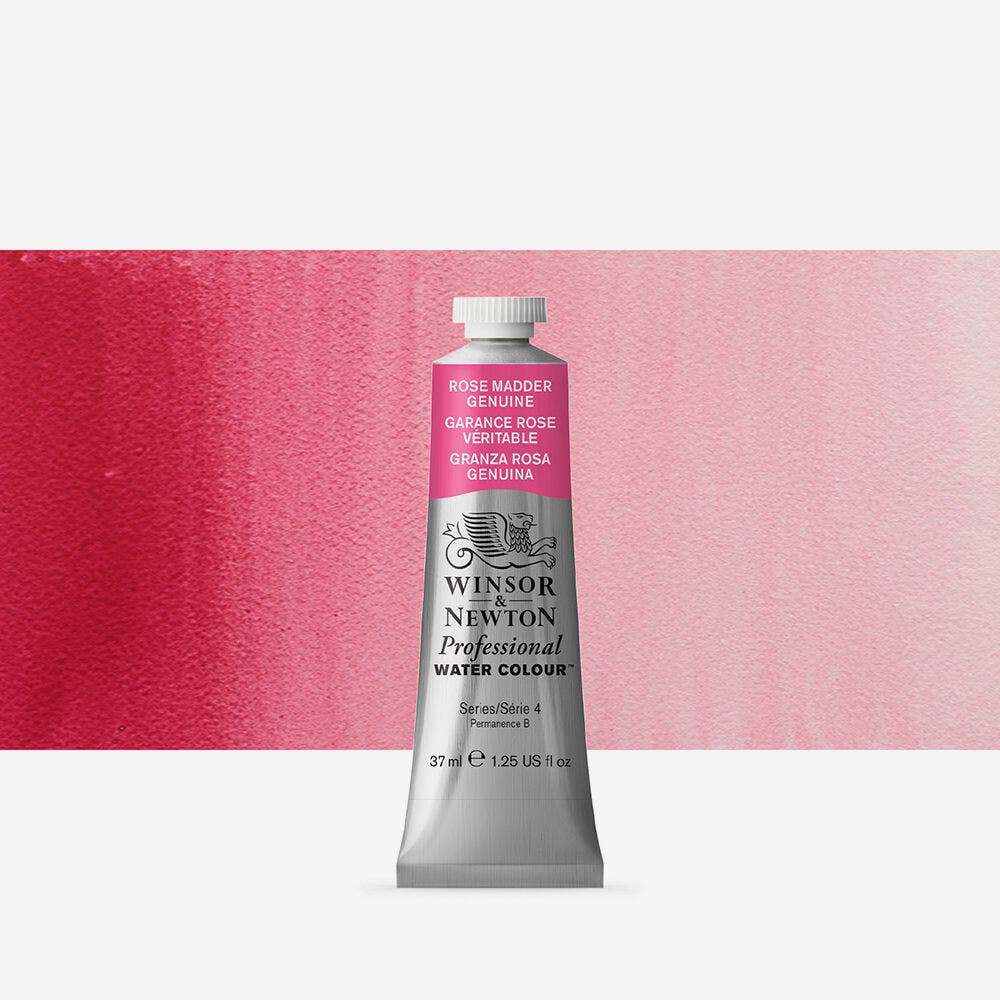 Winsor & Newton - Professional Watercolour 37Ml Rose Mad Gen, Row Uv 3